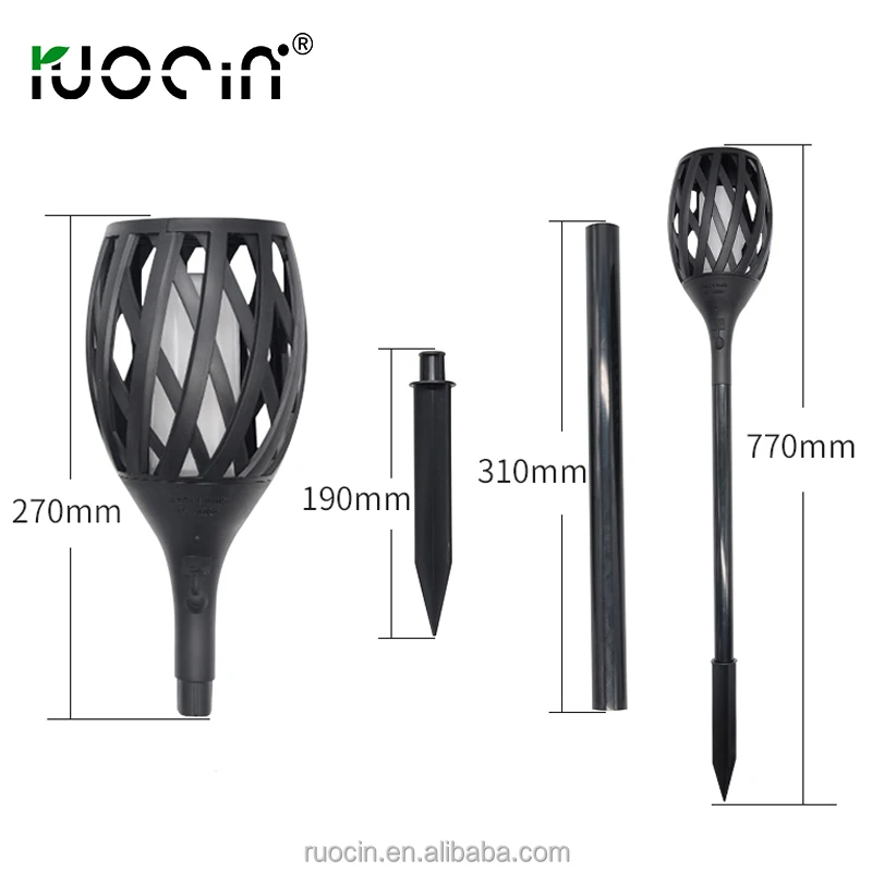 
2018 New Solar Flame light with patent solar flame flickering lamp torch 