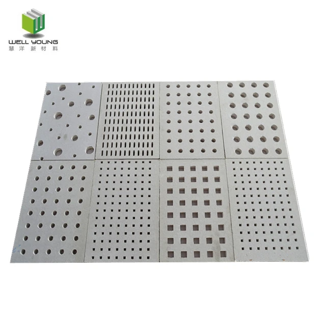 cheap price paper faced fireproof plaster board perforated gypsum board with irregular hole