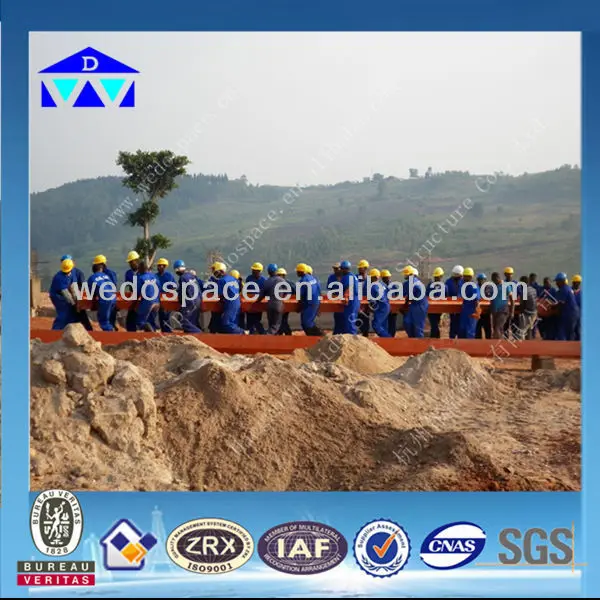 
low price prefab steel structure plant in Africa Rwanda 
