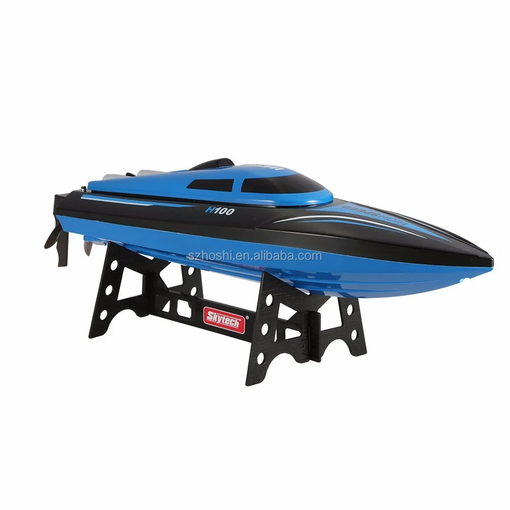 Latest kids toy gift Skytech H100 Waterproof RC Boat 2.4GHz 4 Channel 30km/H High Speed Racing 180 Degree remote control boat
