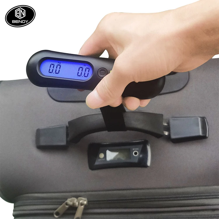 Hotsale portable automatic hanging travel digital luggage weighing scale suitcase scale with backlit LCD display