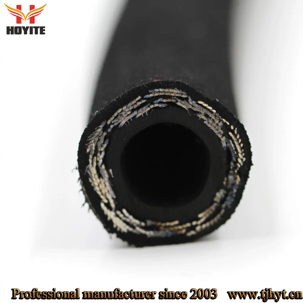 Fabric Covered Hydraulic Oil Resistant Rubber Flexible Hose