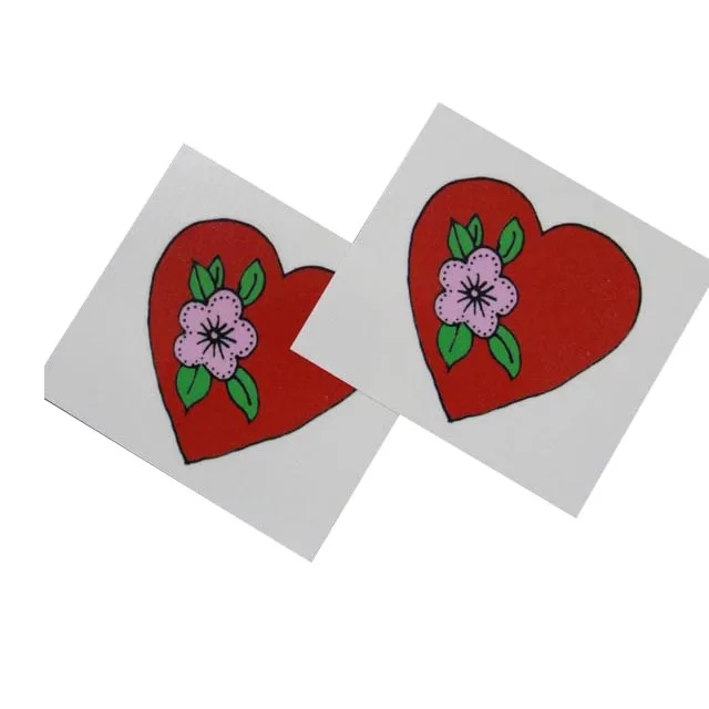 Custom printed logo water transfer fake temporary body tattoo sticker