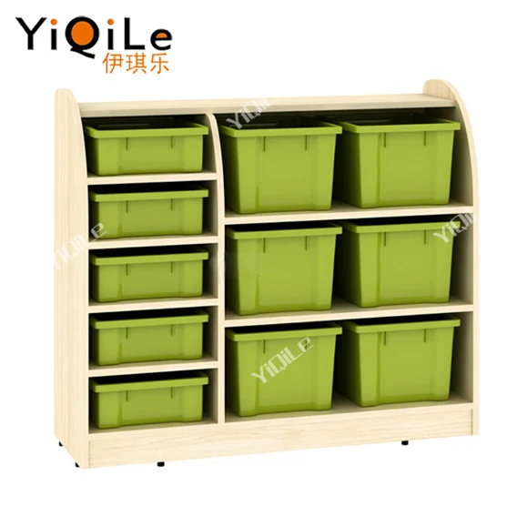 Three layer children toys rack preschool shelves kids room cabinets