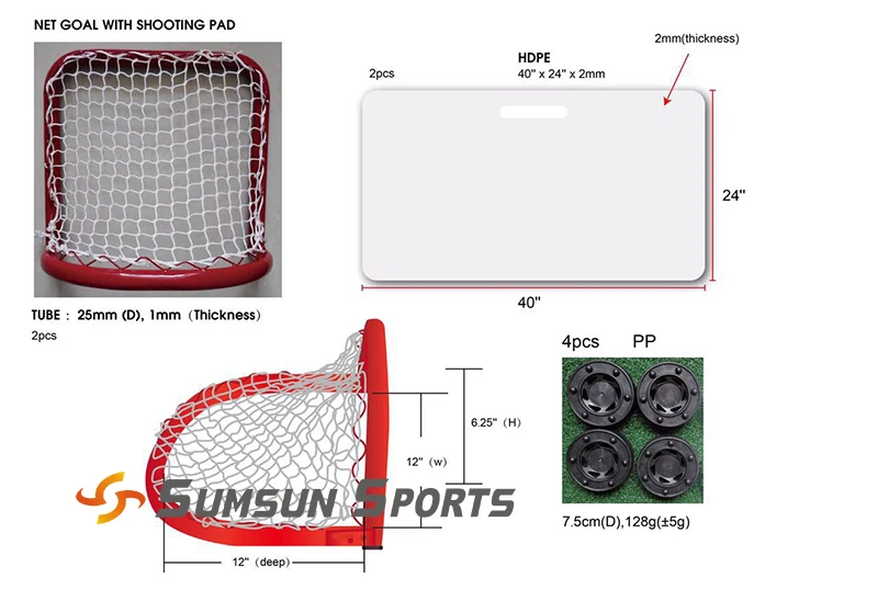 Hockey Skill Practice at Home & Abroad for Sauce Mini Hockey Goal
