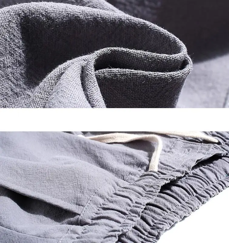 
Summer Korean Slim Cropped Mens Casual Joker Pants Teen Harem Pants 