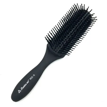 Classic Easy Clean Removable hair styling Brush  9 Row Detangling Hairbrush curly hair Denman Hair Brush