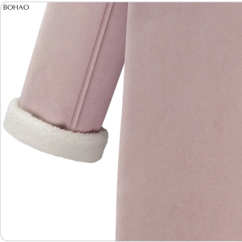 
New Arrival OEM Cheap Suede Jacket Women Faux Leather Fur 