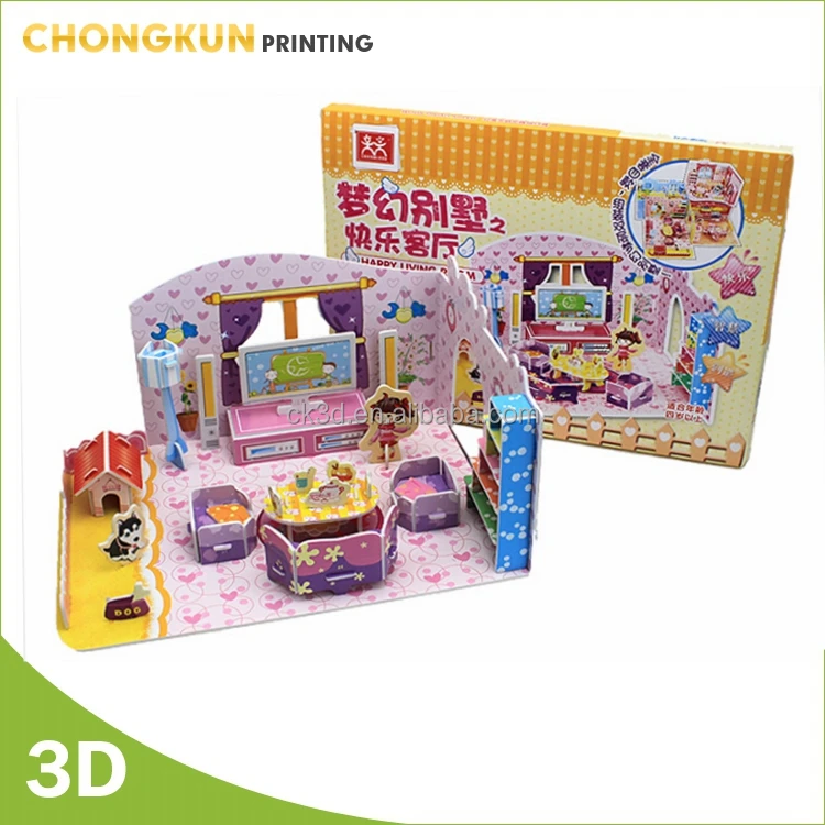 Hot selling funny 3d diy room eva foam puzzle