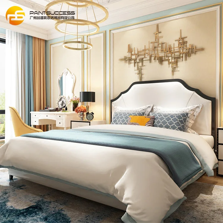 Custom Modern double bed design room furniture baby bed queen size bed