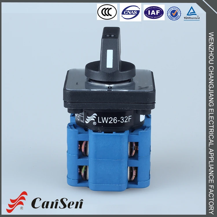 LW26-32F 0-1 3P 3 pole finger protect electric motor control test machine welding machine rotary cam switch