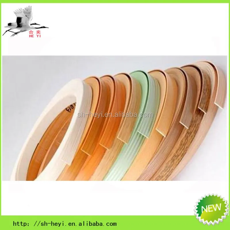 Glossy plastic Laminate Strips for Furniture Wood Veneer Strip