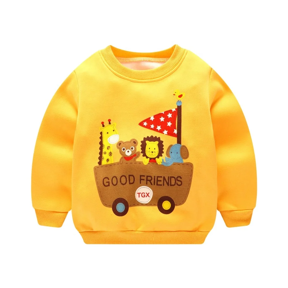 
Kids Custom Printing Design Pullover Baby Hoodies Without Hood 100% Cotton Child Hoodies 