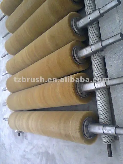 crimped nylon brush roller conveyor belt roller (TZ-262)