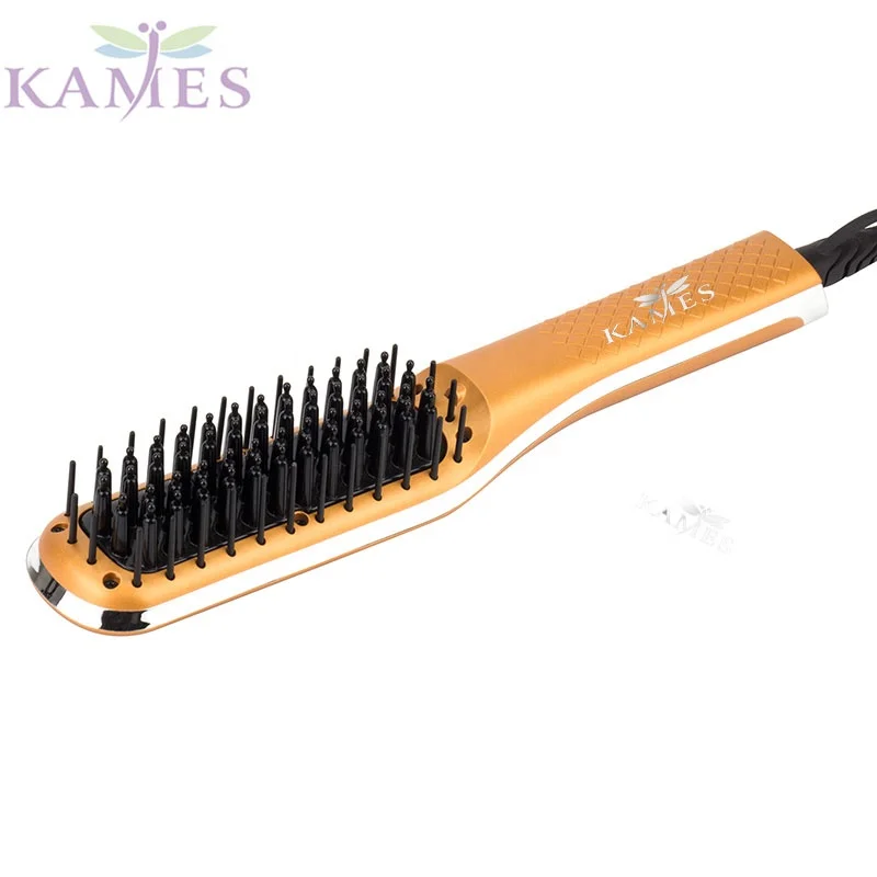 
private label hair brush straightener ionic function with ETL certificate 