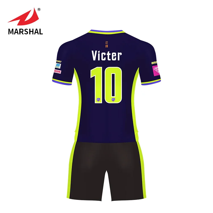 Factory Outlet Wholesale Football Shirts Set Make Your Own Design Soccer Kits Short Sleeve Soccer Jersey.