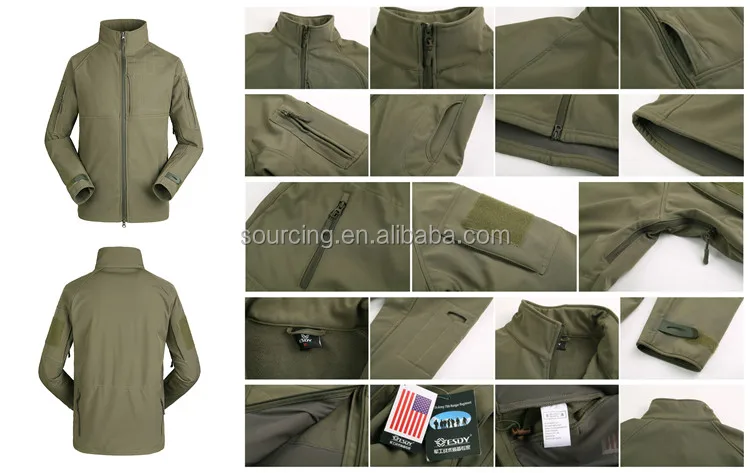 Waterproof Commander Officer Jacket Combat Tactical Softshell Hunting Jacket