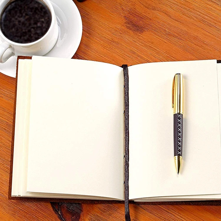 Customized Handmade Genuine Crazy Horse Leather Journal Rustic Vintage Planner Diary Sketchbook 5 7 Inches A5 Planner Journal