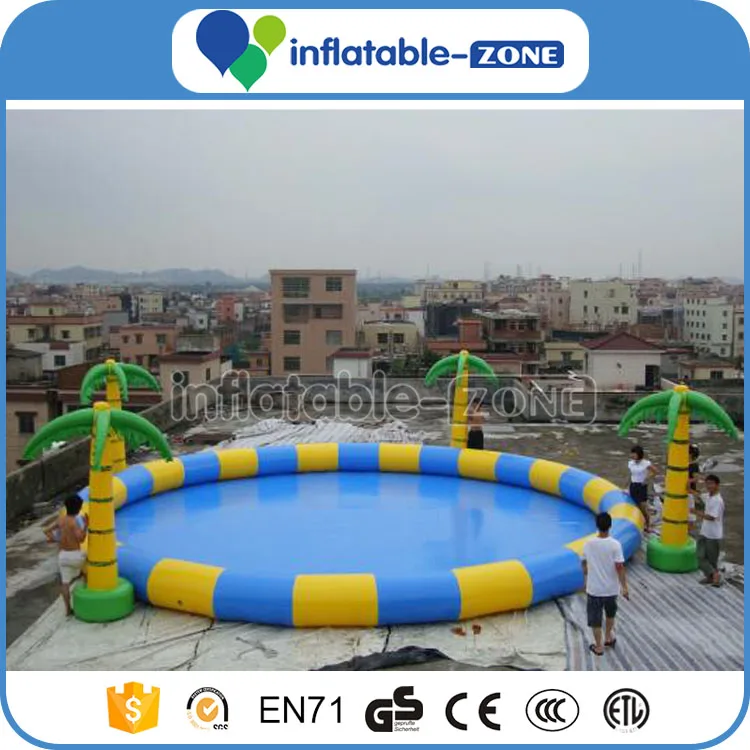 Giant inflatable swimming pool water pool with big round dome tent
