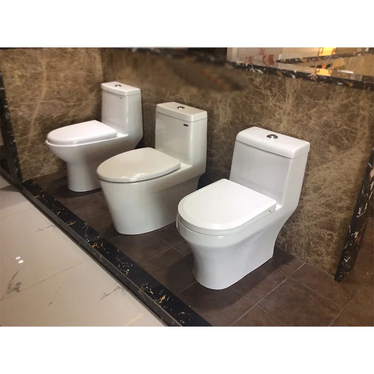 
Sanitary ware S trap siphonic one-piece toilet 