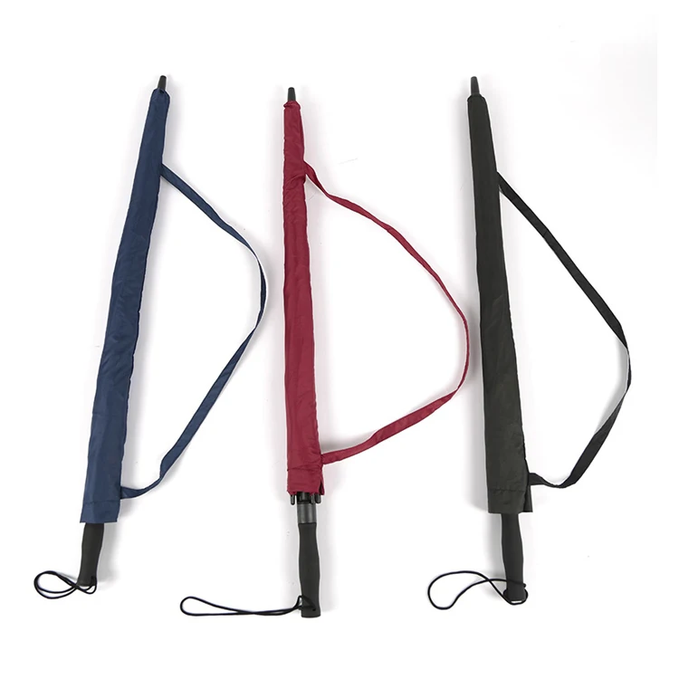 Big size double canopy windproof double layer golf umbrella with logo customized