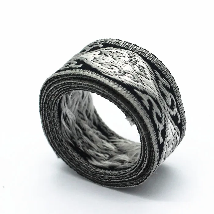 Ribbon Jacquard Net Tape Factory Direct Woven Polyester RIBBONS Custom Ribbon Decorate Garments,single Face Pantone Color