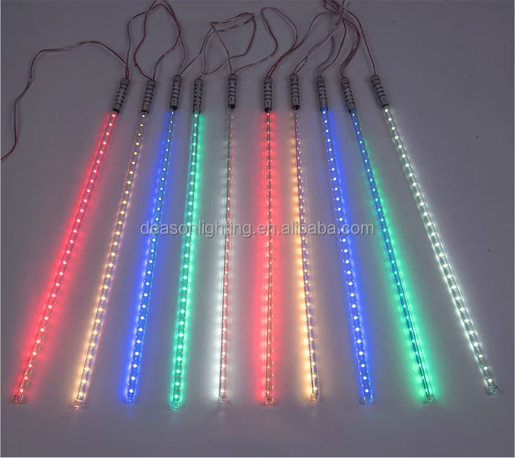 lluvia caida luces de navidad