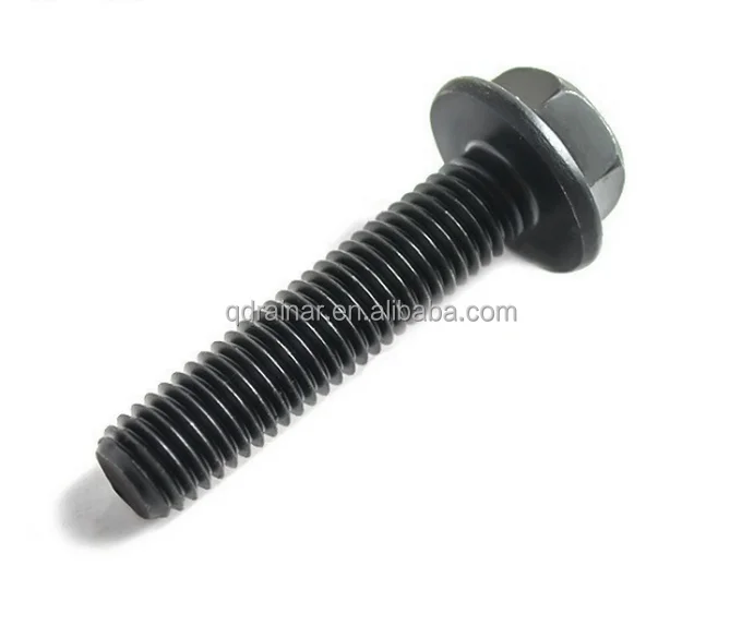 Din6921 8.8gr высокопрочный хвостовик и полурезьбовая черная готовая Шестигранная головка с фланцевым