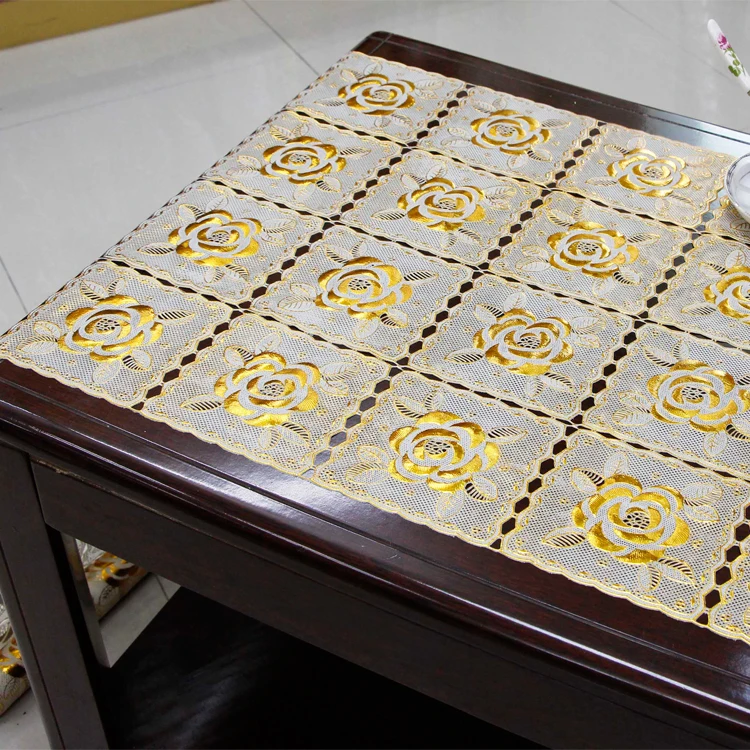 50cm Vinyl Gold and Silver Fine Long Lace/gold lace doily