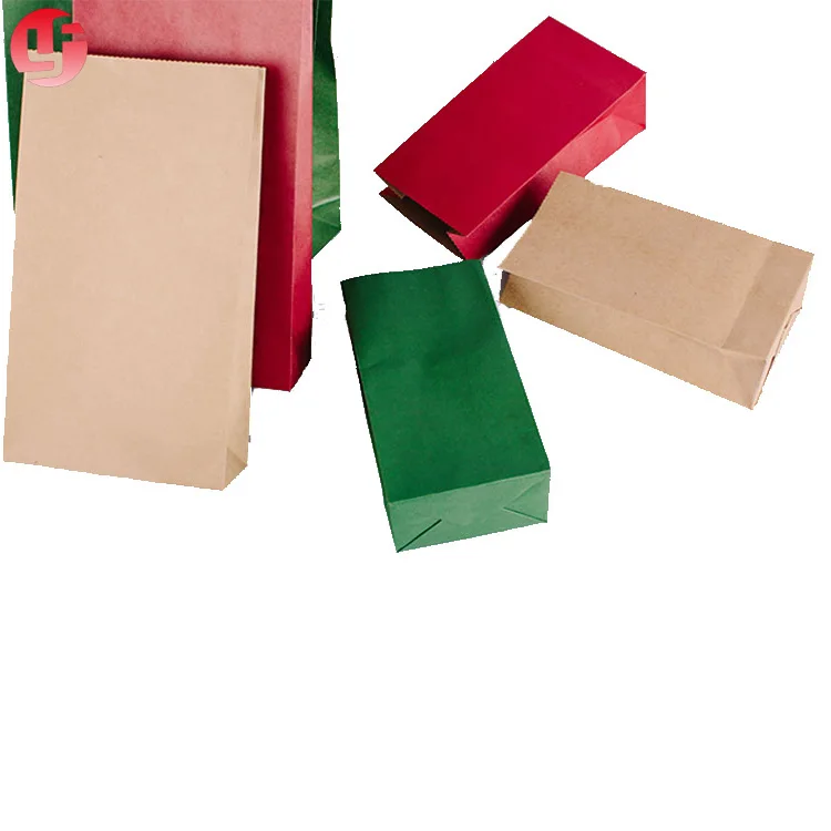 Small Colorful Kraft Paper Bags with Windows Candy/Nuts For Party/Wedding Present Bag Wrapping Bags