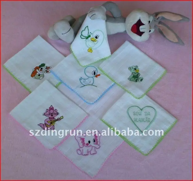 100% cotton embroidered diapers