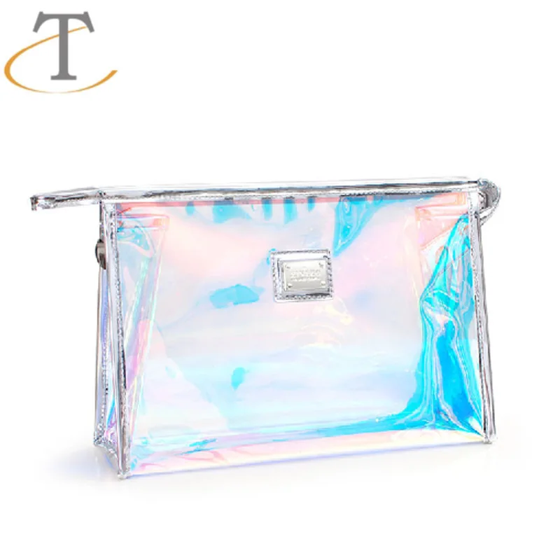 Manufacturer Cheap Holographic Personalized Cosmetic Pouch Bag