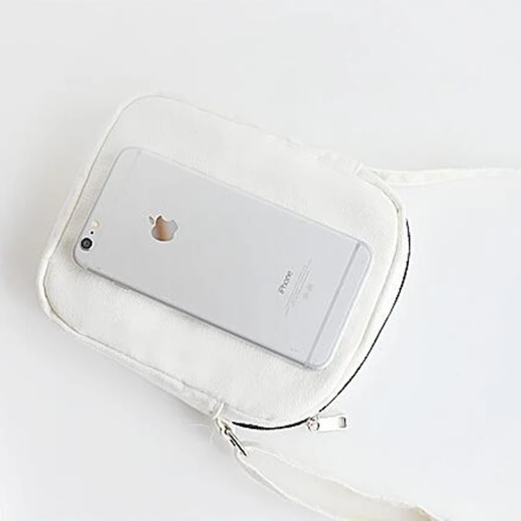 
Ins Promotional Plain Canvas Crossbody Messenger ladies Shoulder Bag custom 