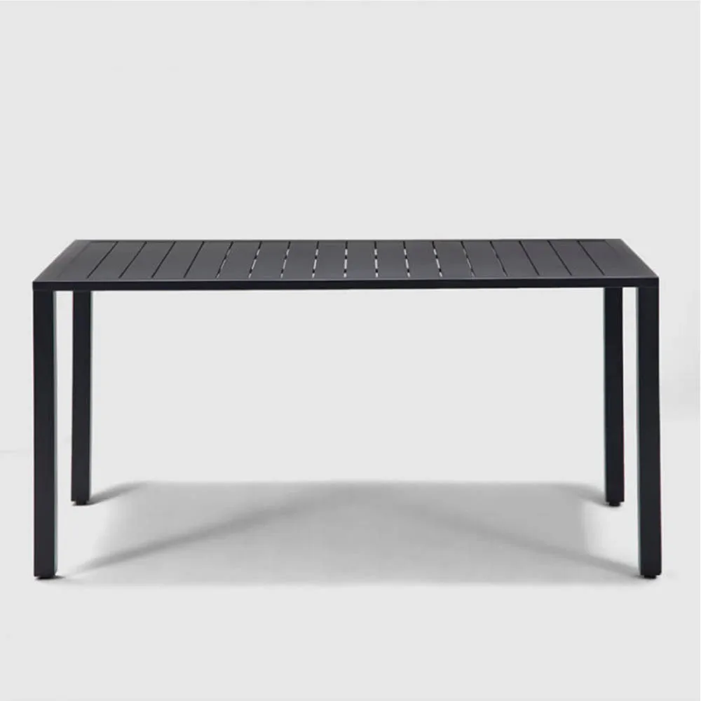 Rio Patio Powder Coated Aluminum Frame with a Slated Top Dining Table