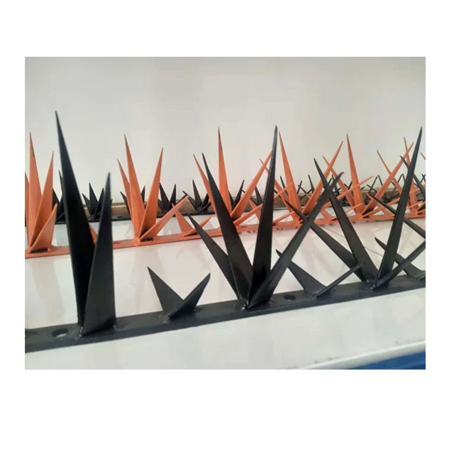 Low-priced hot-dip galvanized anti-climbing wall spikes for use on guardrails