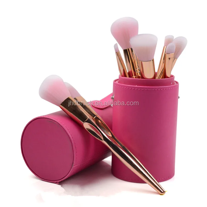 
8pcs high quality cosmetics brushes with cosmetics case for makeup kits 