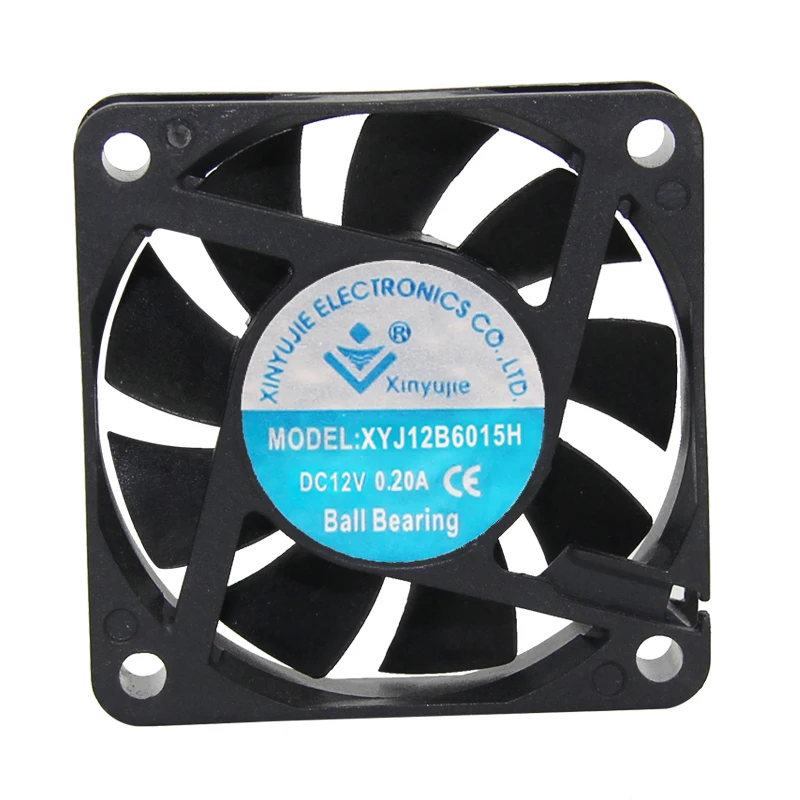 Xinyujie 6015 60x60x15 5/12/24v USB осевой вентилятор потока CE ROHS UL FCC ISO dc охлаждающий для солнечной