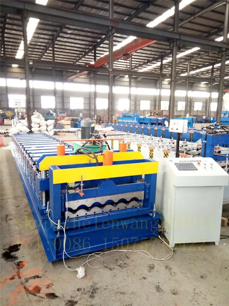 Glazed tile building material metal sheet cold forming machine/corrugated roof making machine