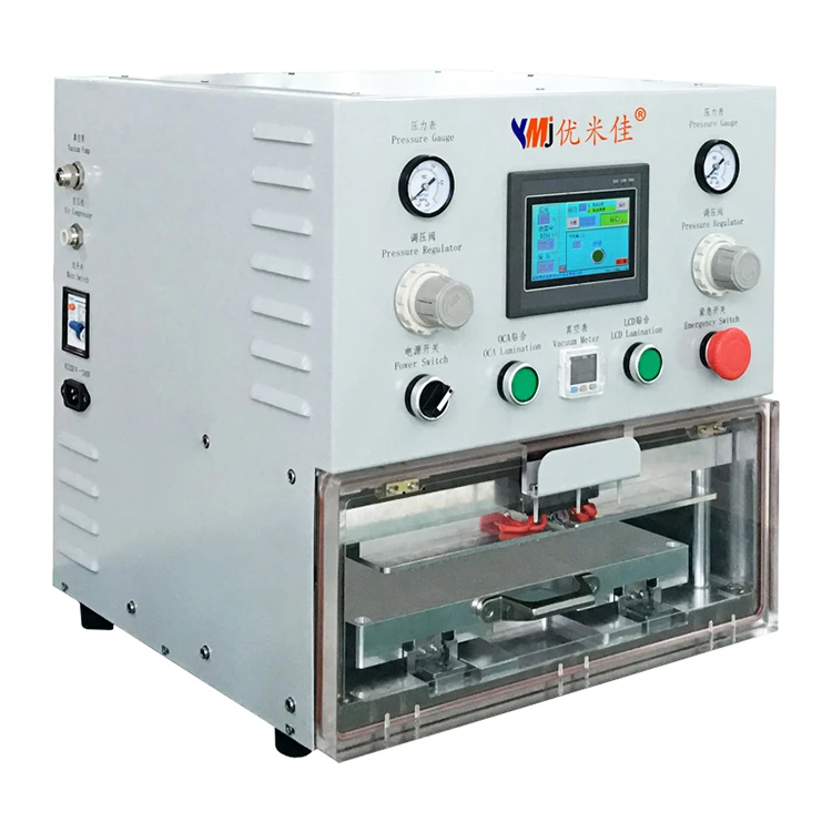 YMJ Newest Automatic Universal oca Lamination Machine for all kind of plate and curved screen