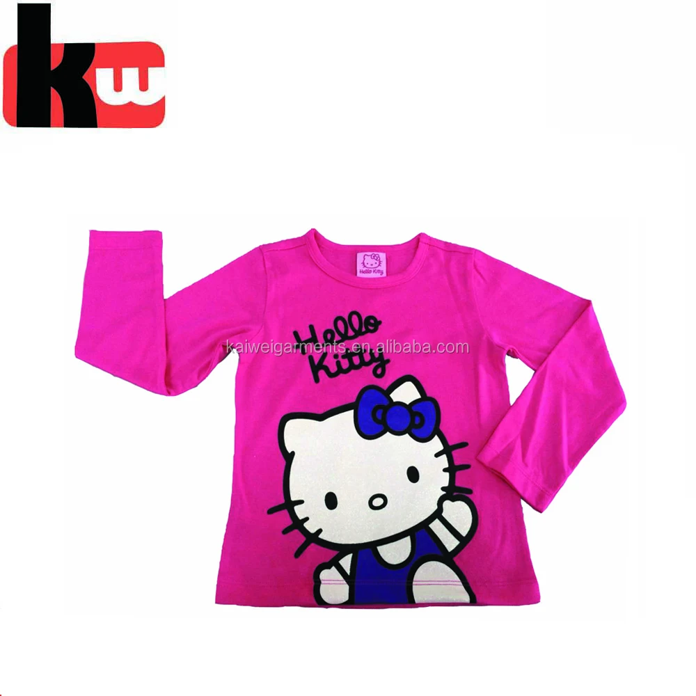 Футболка для девочек футболки, Оптовая детская бутик ткань