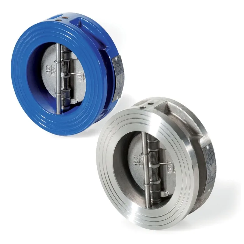 Tianjin  factory  8 inch cast  iron body  wafer dual plate check valve price