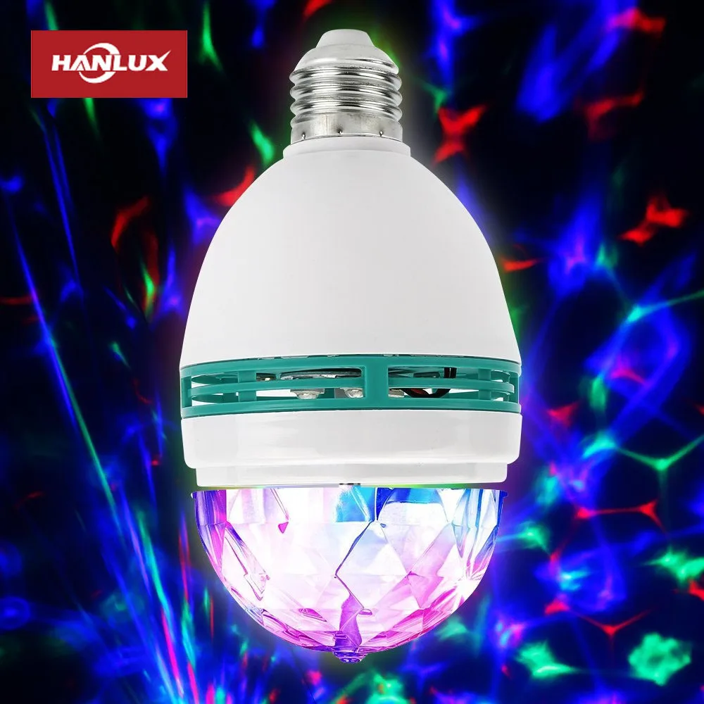  RGB DJ лазерный сценический светильник красочный Рождественский светодиодный вращающийся украшение Хрустальный волшебный шар KTV