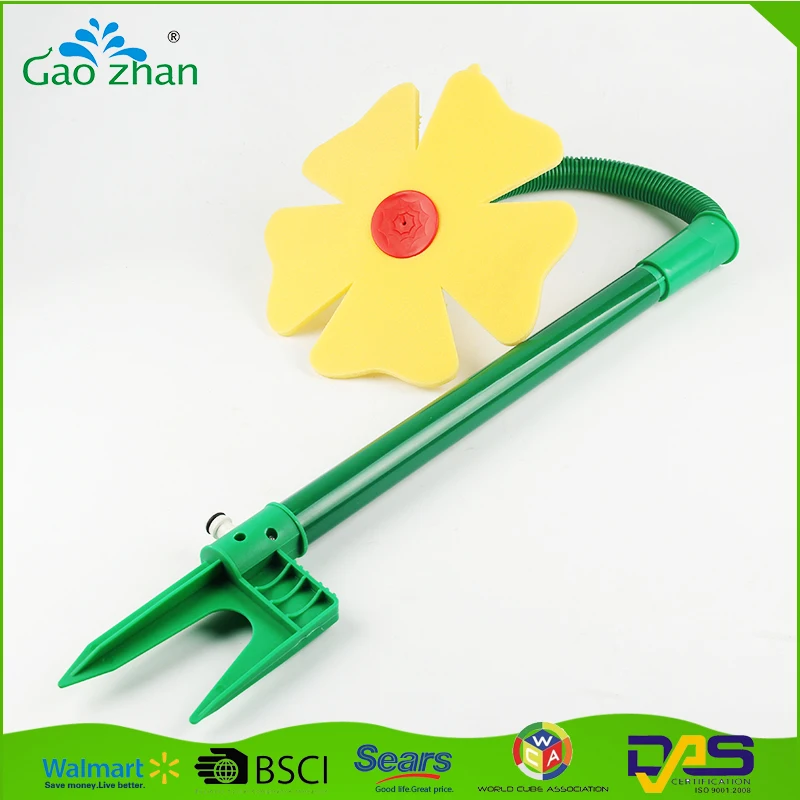 Ningbo manufacturer plastic garden water dancing sprinkler flower shape
