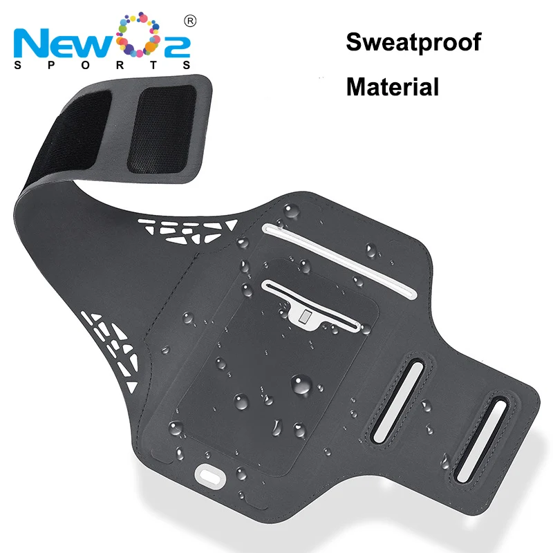 New 6 Inch Outdoor Waterproof Fitness Custom Mobile Phone Bags Running Armband Fabric Armband
