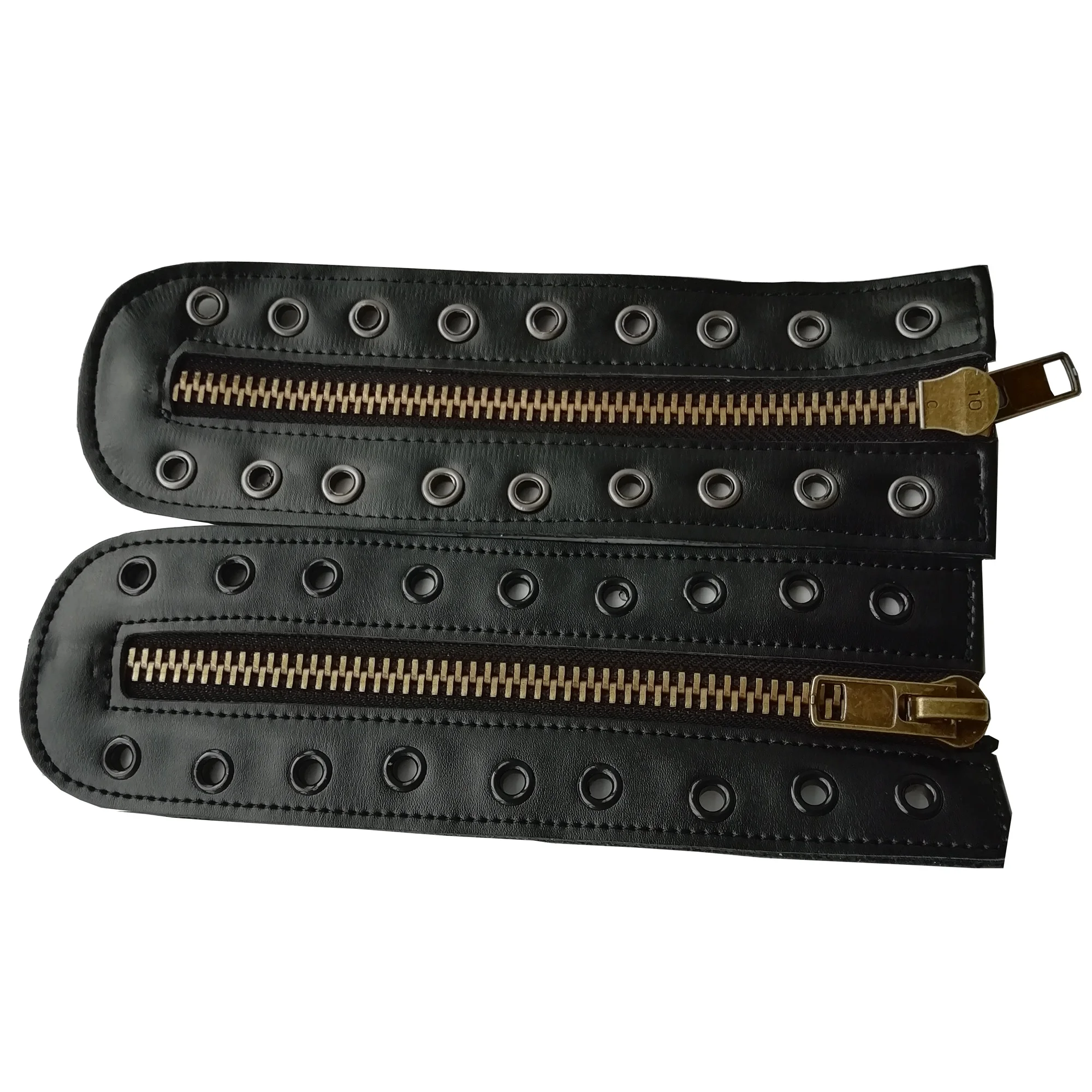 Wholesale High quality 9 hole copper zipper boots military