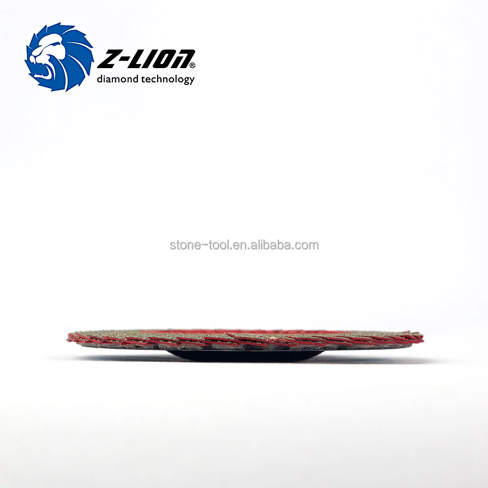 Flexible diamond flap disc for grinding granite and marble