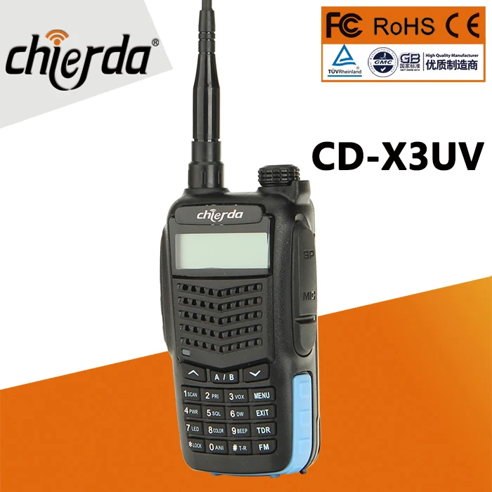 Новый продукт 2200 мАч push-to-talk DTMF голос активированный военный оркестр трансивер Chierda CD-X3UV