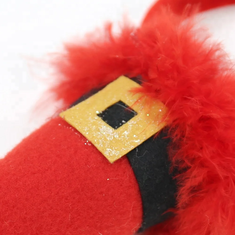 Plastic red hat hairband christmas party supplies