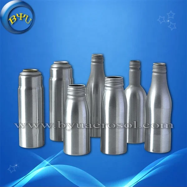 manufacture aerosol aluminum can with Spiral mouth made in china