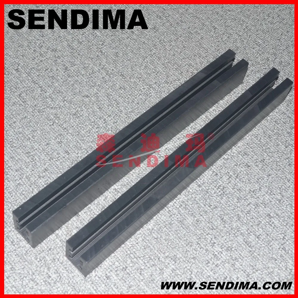 wear resistant and slide UHMW-PE plastic linear guide rail